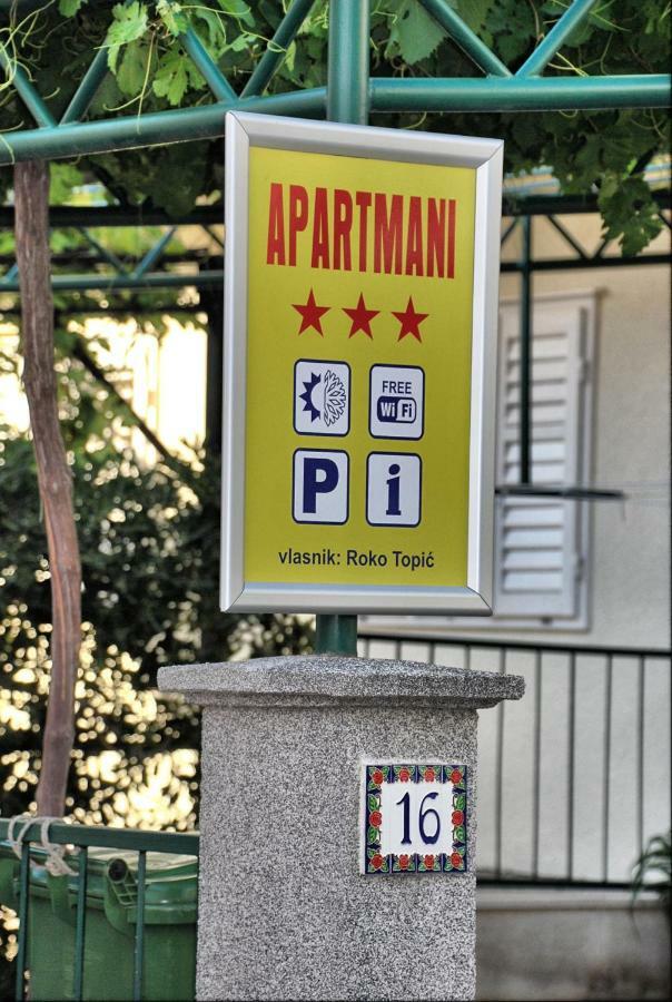 Apartmani Roko Baška Voda Kültér fotó